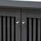 Baxton Studio Fernanda Dark Gray 3-Door Wooden Entryway Shoe Storage Wide Cabinet 152-9166 - alternate 3